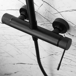 Imex Colonne de Douche Anti-Calcaire Noir Mat BDD038/NG