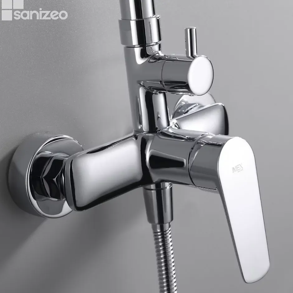 Imex Colonne de Douche Anti-Calcaire Chrome BELGICA BDZ044