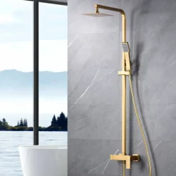 Imex Colonne de Douche Anti-Calcaire Or Brossé PISA BDP048/OC