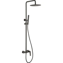 Imex Colonne de Douche Anti-Calcaire Black Gun Métal DELOS BDD055/BGM* Colonne De Douche Mécanique