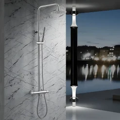 Imex Colonne de Douche Anti-Calcaire Chrome BDD038