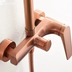 Imex Colonne de Douche Anti-Calcaire Or Rose Cuivré DELOS BDD055/ORC