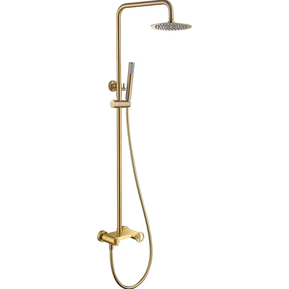 Imex Colonne de Douche Anti-Calcaire Or Brossé OLIMPO BDC033/OC