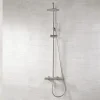 Imex Colonne de Douche Anti-Calcaire Niquel Brossé MONZA BDM039/NQ* Colonne De Douche Mécanique