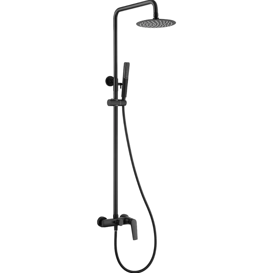 Imex Colonne de Douche Anti-Calcaire Noir Mat DELOS BDD055/NG* Colonne De Douche Mécanique