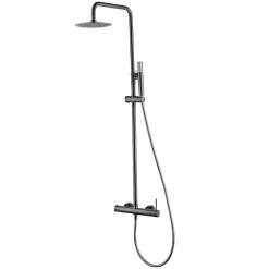 Imex Colonne de Douche Anti-Calcaire Black Gun Métal MONZA BDM039/BGM