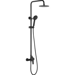 Imex Colonne de Douche Anti-Calcaire Noir Mat BELGICA BDZ044/NG