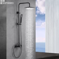 Imex Colonne de Douche Anti-Calcaire Black Gun Métal ART BDAR025/BGM