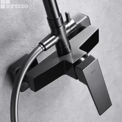 Imex Colonne de Douche Anti-Calcaire Black Gun Métal ART BDAR025/BGM