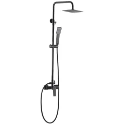 Imex Colonne de Douche Anti-Calcaire Black Gun Métal ART BDAR025/BGM