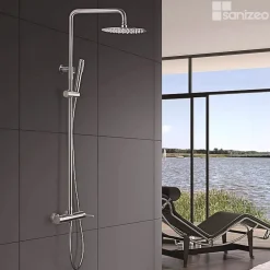 Imex Colonne de Douche Anti-Calcaire Acier Inoxydable Intérieur / Extérieur MOSCU BDK034