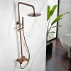 Imex Colonne de Douche Anti-Calcaire Or Rose Brossé OLIMPO BDC033/ORC