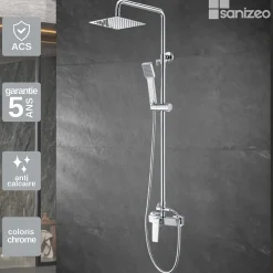 Imex Colonne de Douche Anti-Calcaire Chrome ART BDAR025