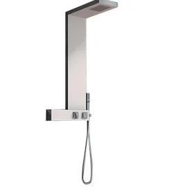 Kinedo Colonne de douche AQUADESIGN - Largeur: 20 cm - Profondeur: 50 cm - Hauteur: 102,5 cm - Chromé - Façade blanche* Colonne De Douche Mécanique