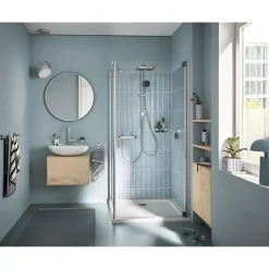 Grohe Colonne de douche avec inverseur manuel - Economie d'eau - Vitalio Comfort 250 - Chromé - 26698001* Colonne De Douche Thermostatique