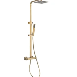 Lomazoo Colonne de douche avec mitigeur thermostatique Estrella doré* Colonne De Douche Thermostatique