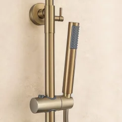 Lomazoo Colonne de douche avec mitigeur thermostatique Orléan doré