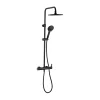 Planète Bain Colonne de douche avec mitigeur mécanique - noir mat - Black Roma Touch