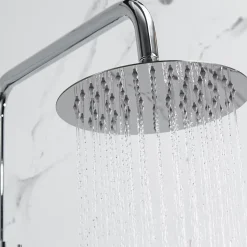 Lomazoo Colonne de douche avec mitigeur thermostatique Ariël Chromé