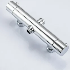 Lomazoo Colonne de douche avec mitigeur thermostatique Ariël Chromé
