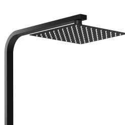 Lomazoo Colonne de douche avec mitigeur thermostatique Kyoto noir