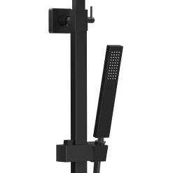 Lomazoo Colonne de douche avec mitigeur thermostatique Kyoto noir