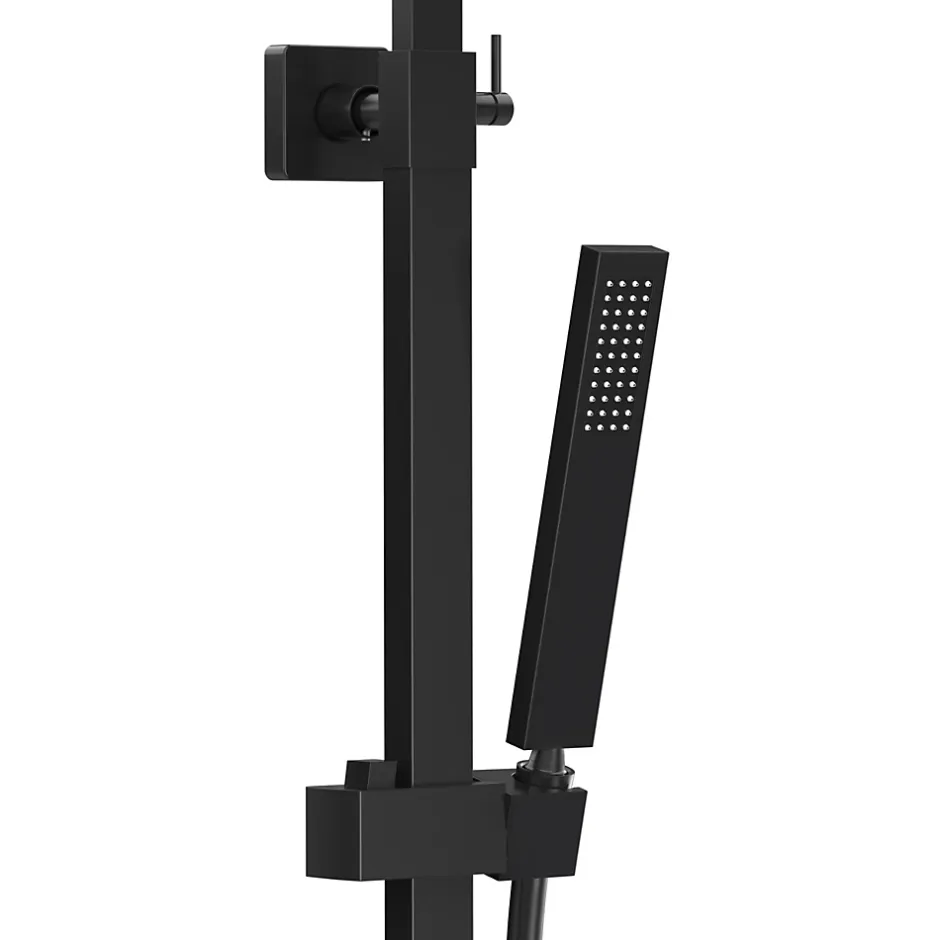 Lomazoo Colonne de douche avec mitigeur thermostatique Kyoto noir