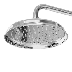 GoodHome Colonne de douche avec mélangeur mécanique + douchette + flexible + barre réglable, chrome, Etel