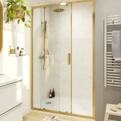 GoodHome Colonne de douche avec mélangeur mécanique + douchette + flexible + barre réglable, chrome, Etel
