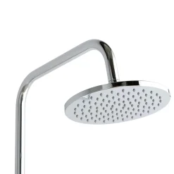 Kiamami Valentina Colonne De Douche Avec Pommeau Rond Fixe Et Barre De Douche En Abs* Pommeau De Douche, Flexible Et Barre De Douche