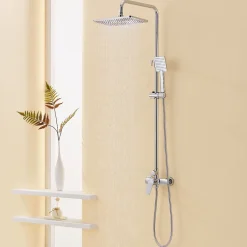 Auralum Max Colonne de Douche avec Robinetterie , Ensemble de Douche avec pommeau + douchette + flexible