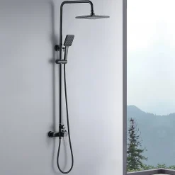 Auralum Max Colonne de Douche avec Robinetterie , Ensemble de Douche avec pommeau + douchette + flexible* Colonne De Douche Mécanique