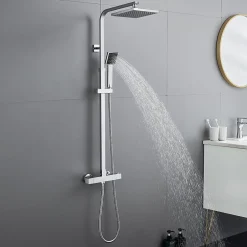 Auralum Max Colonne de Douche avec Robinetterie Thermostatique Ensemble de Douche avec Tête de Douche de 10 pouces