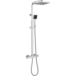 Auralum Max Colonne de Douche avec Robinetterie Thermostatique, Ensemble de Douche avec pommeau + douchette* Colonne De Douche Thermostatique
