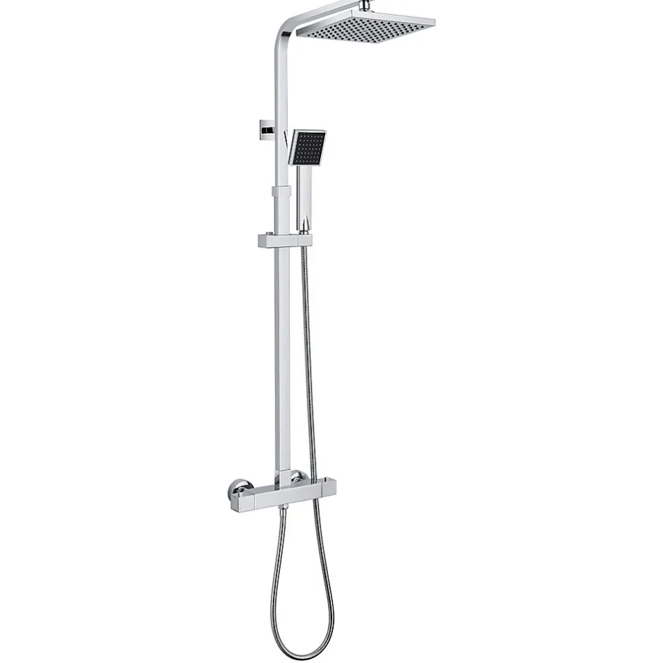 Auralum Max Colonne de Douche avec Robinetterie Thermostatique, Ensemble de Douche avec pommeau + douchette