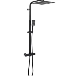 Auralum Max Colonne de Douche avec Robinetterie Thermostatique, Ensemble de Douche avec pommeau + douchette