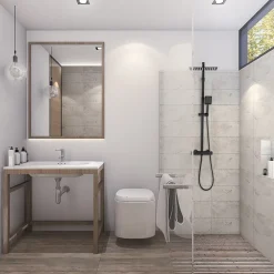 Auralum Max Colonne de Douche avec Robinetterie Thermostatique, Ensemble de Douche avec pommeau + douchette