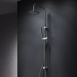 Am.Pm Europe Colonne de douche baignoire sans robinet, Système de douche, Barre de douche Chromé, Spike F07PA000 AM PM