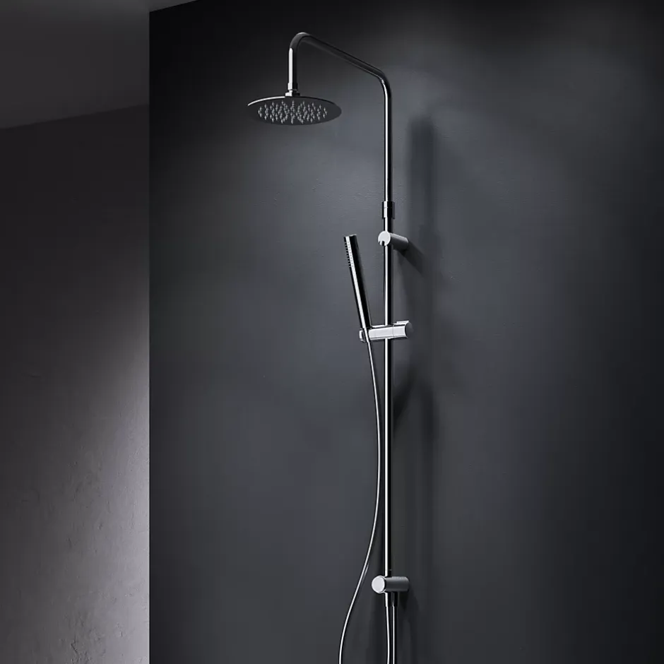 Am.Pm Europe Colonne de douche baignoire sans robinet, Système de douche, Barre de douche Chromé, Spike F07PA000 AM PM