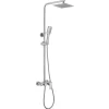 Kibath Colonne de douche carrée monocommande DUA, 79-125 cm, finition chrome poli, en laiton* Colonne De Douche Mécanique
