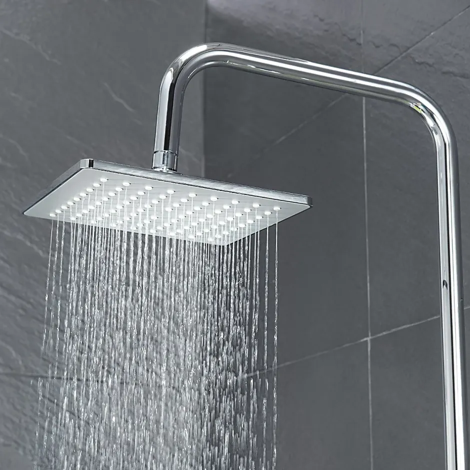 Bain-Bain Colonne de douche Carree Chrome KARY -
