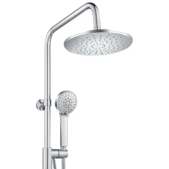 Bain-Bain Colonne de douche Chrome Avec Tablette KIRA -