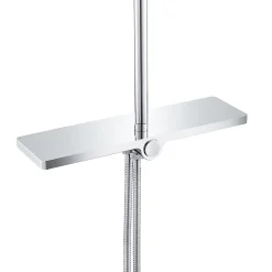 Bain-Bain Colonne de douche Chrome Avec Tablette KIRA -