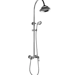 Essebagno Colonne de douche chromée avec mitigeur mécanique Leeds