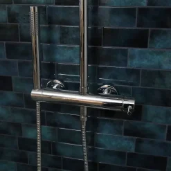 Essebagno Colonne de douche chromée avec mitigeur mécanique Luisa