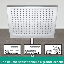 Hansgrohe Colonne de douche Crometta E 240 EcoSmart avec mitigeur thermostatique 27281000* Colonne De Douche Thermostatique