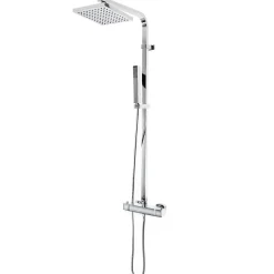 Autres Colonne de douche design carre Robinet Mitigeur thermostatique chrome* Colonne De Douche Thermostatique