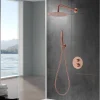 Imex Colonne de Douche Encastrée Thermostatique Anti-Calcaire Or Rose Cuivré NAPOLES GTN047/ORC* Colonne De Douche Encastrable
