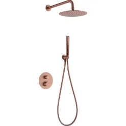 Imex Colonne de Douche Encastrée Thermostatique Anti-Calcaire Or Rose Cuivré NAPOLES GTN047/ORC* Colonne De Douche Encastrable