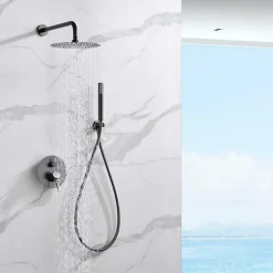 Imex Colonne de Douche Encastrée Anti-Calcaire Black Gun Métal MONZA GPM039/BGM